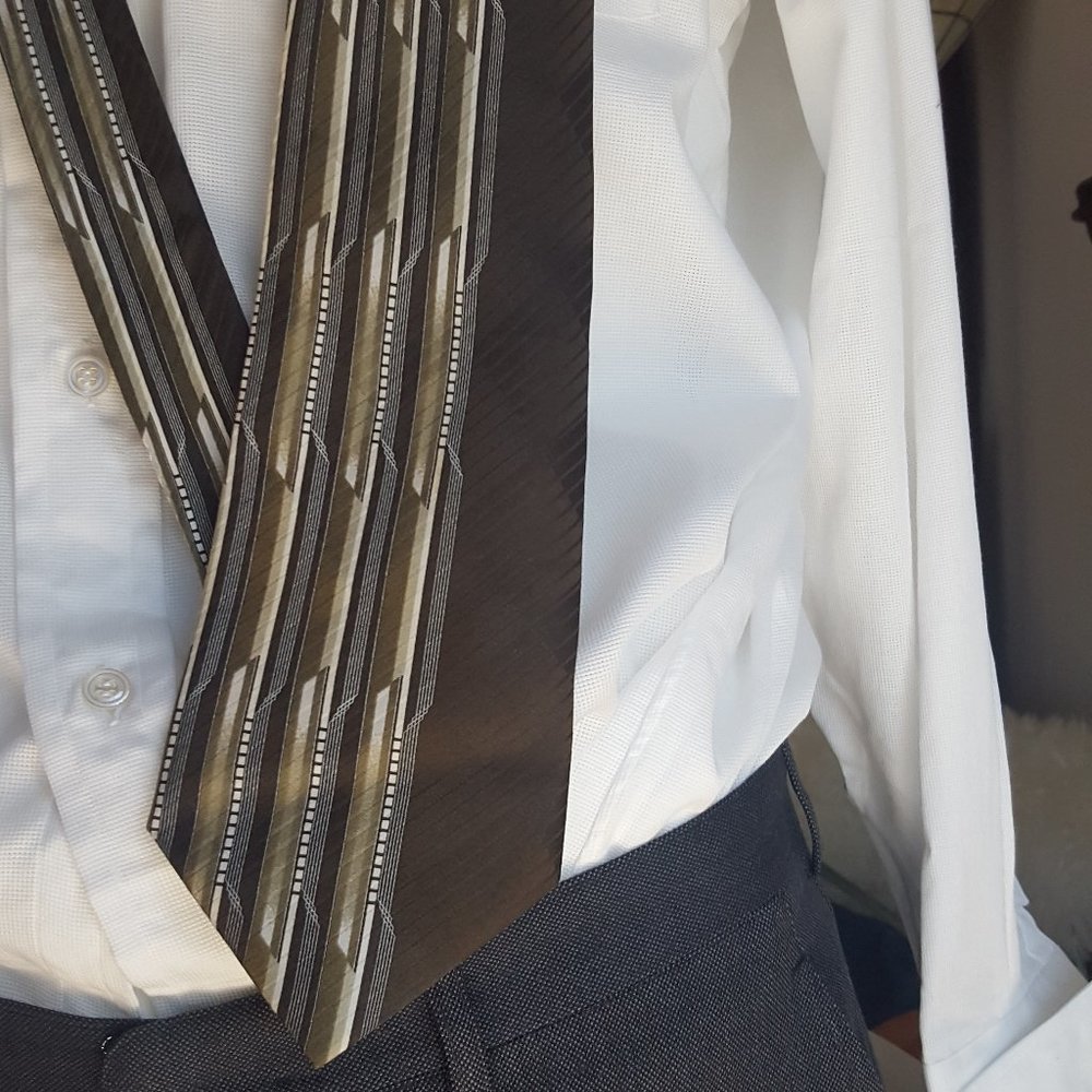 100% Silk necktie Gianno designer menswear vintage